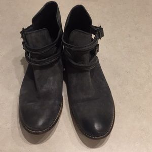 Free people ankle boots with buckle detail